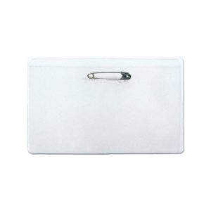 Clear Semi-Rigid PVC card holders with pin only - 115 x 70mm